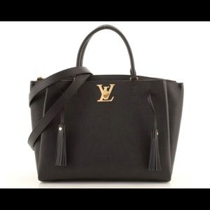Louis Vuitton Lockmeto Black Leather Bag